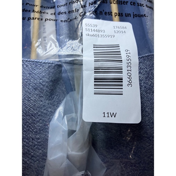 Lane Bryant 11W Comfort Slip On Sneaker NWT, Denim Platform - Picture 5 of 10